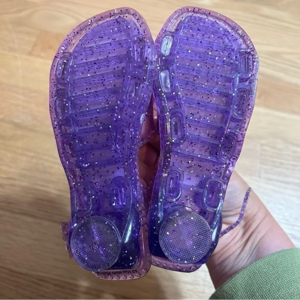 Disney Rapunzel Light Up Dress Shoes Purple 7/8 Kids Girls Toddler Costume Play